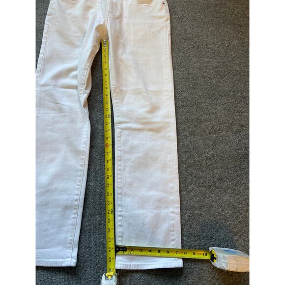 J.Crew Straight Fit White Jeans W32 L32 Signature Flex NWOT - Picture 9 of 10